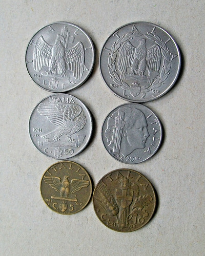 1941 serie lire 5 10 - 1941, +