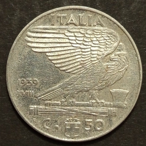 Centesimi impero 1939 xviii - 50,