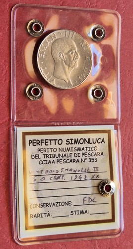 Centesimi 1942 impero fdc - fdc,