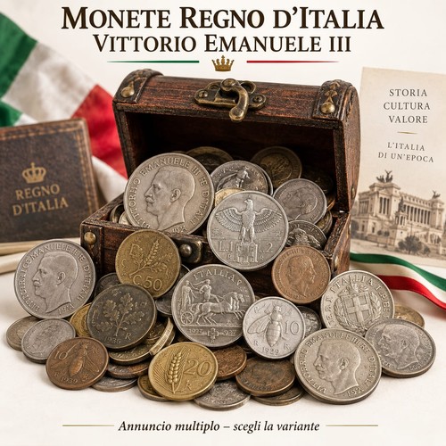 Monete del regno italia - del, d'italia