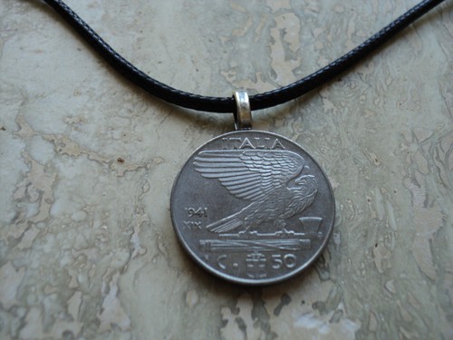Collana moneta italia - collana,