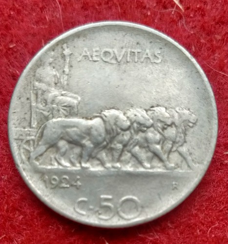 Regno italia 50 centesimi - regno,